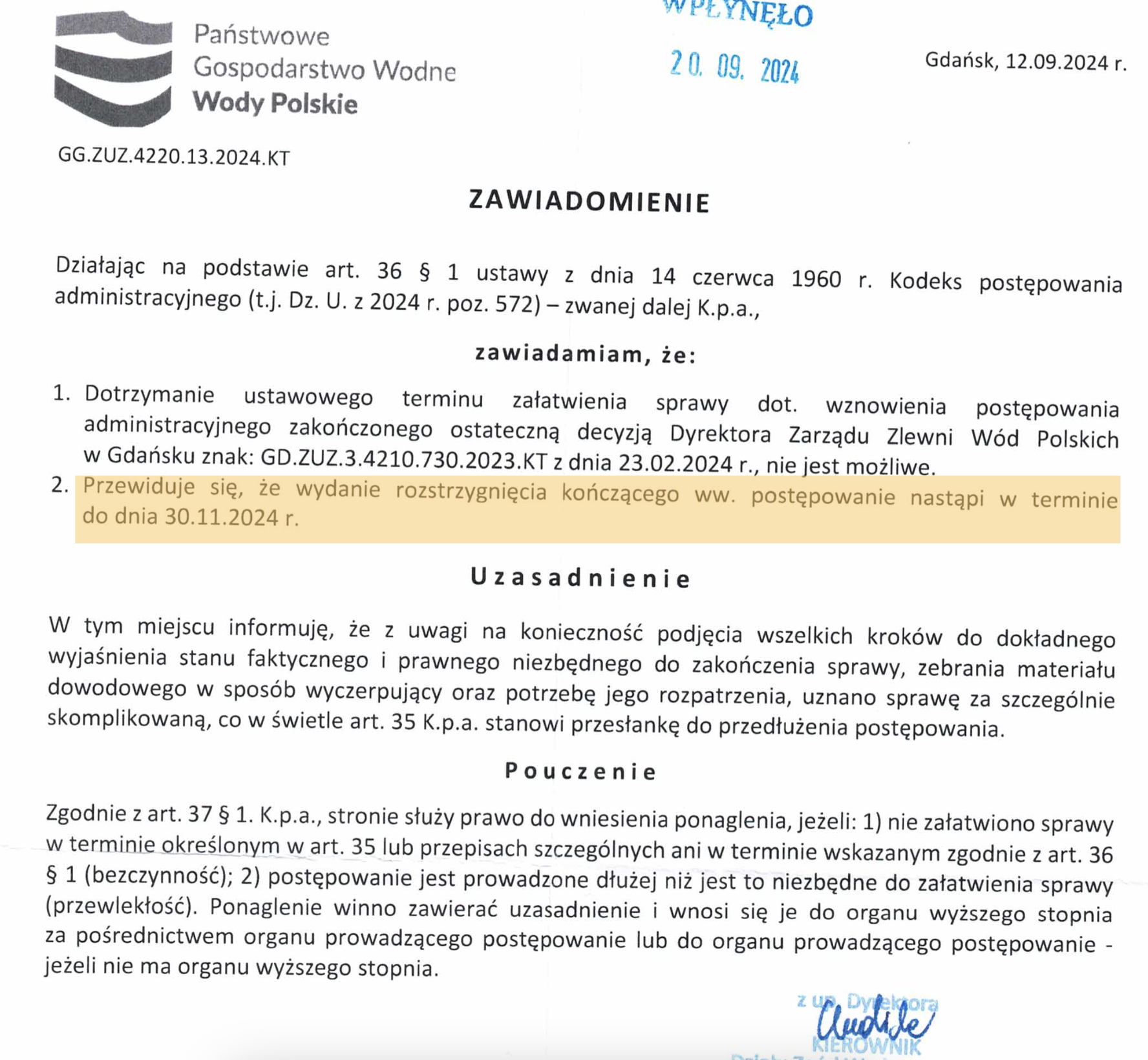 Nowy termin GD.ZUZ.3.4210.730.2023.KT